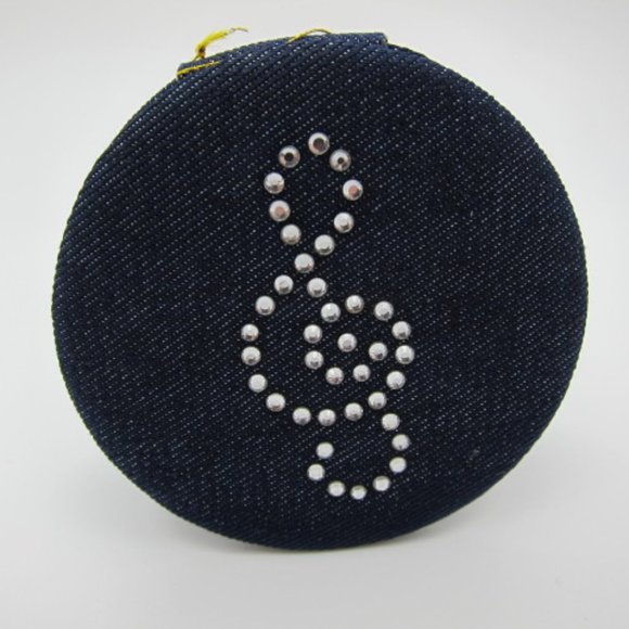 Women Handheld Mirror Purse Compact Portable Foldable 2x Magnification 2 Sided - Picture 4 of 6